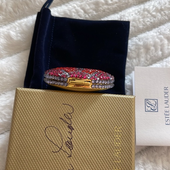 Estee Lauder Ruby Shimmer Lucidity Translucent Pressed Powder Compact NWT - Picture 6 of 10